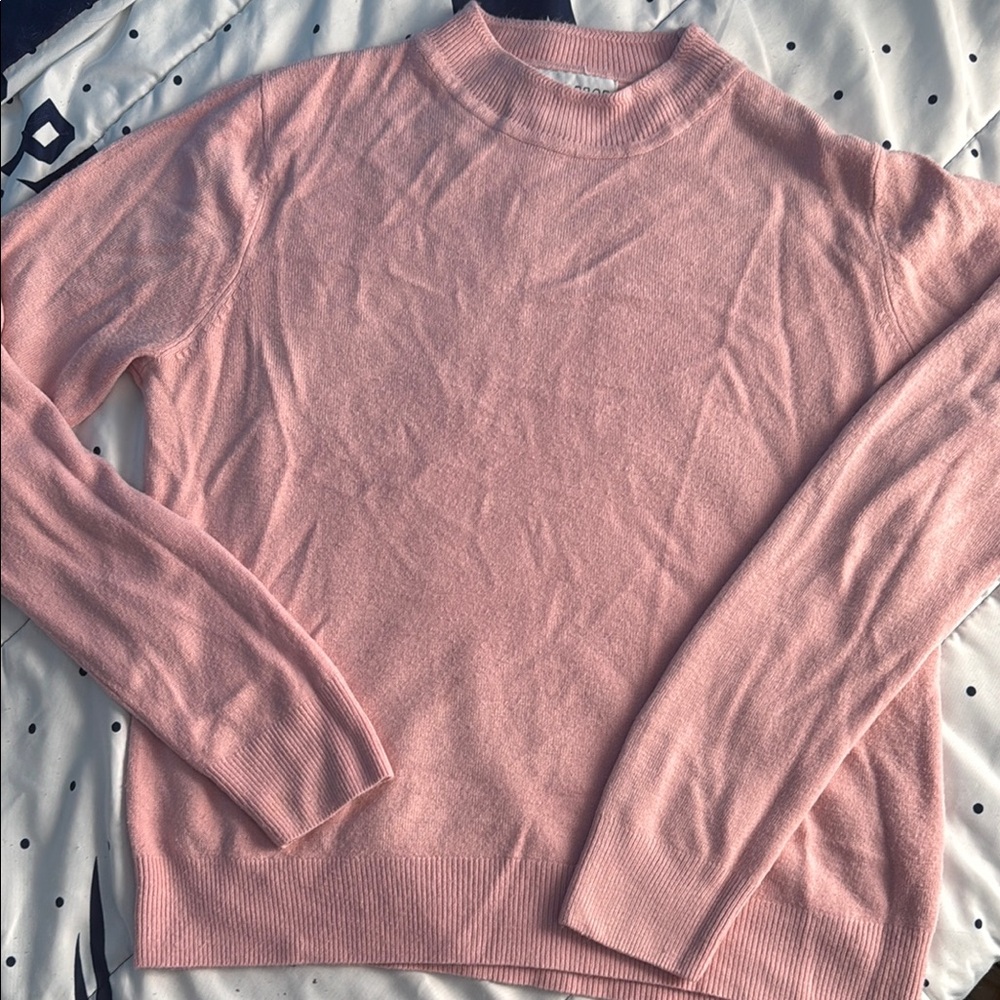 Sag Harbor Pink Crewneck Sweater Soft Knit
